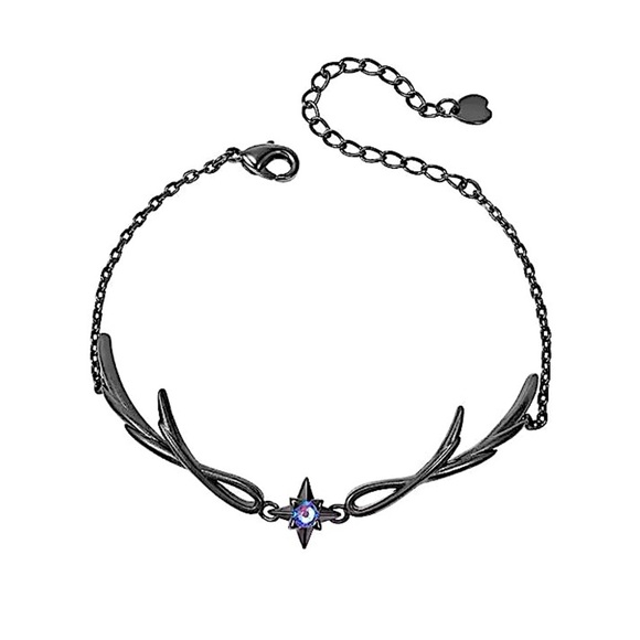 Elegant Bracelet with Blue Crystal Gemstone - Picture 4 of 5